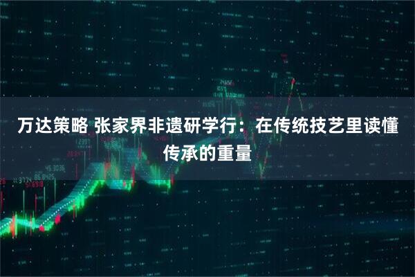 万达策略 张家界非遗研学行：在传统技艺里读懂传承的重量