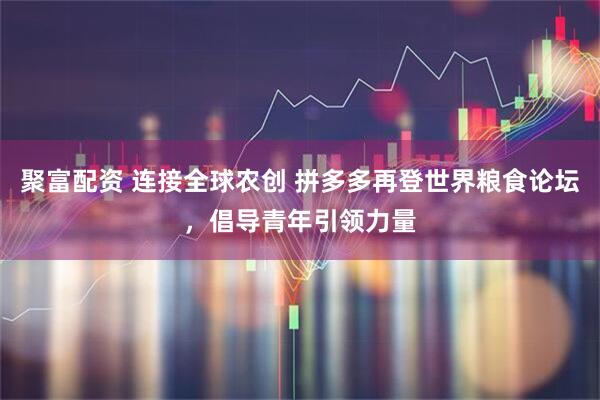 聚富配资 连接全球农创 拼多多再登世界粮食论坛，倡导青年引领力量